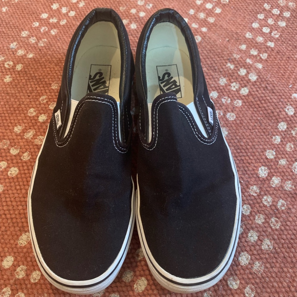black slip on vans SIZE 10.5 WOMENS